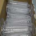 Eaasty 24 Pcs Small Clear Plastic Vases, 6 Inch Mini Crystal Bud Vase Bulk