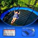 Trampoline Pad, Universal Weatherproof Anti-Slip Replacement pad, Durable Outdoor Trampoline Frame Protector Accessories, Fit 15FT Round Trampoline Frames