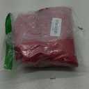Men Shiny Leather T-Shirt, Wetlook, Short Sleeve, Glossy Latex Coat for Male (Medium, Red)