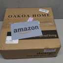 OAKOA Large Decorative Bowl for Home Decor - Purse Bowl Decor - Key Bowl for Entryway Table - Coffee Table Bowl - Organic Modern Home Decor (Beige Resin)