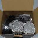 EIHO Electric Salt and Pepper Grinder Set USB Rechargeable, Upgraded External Adjustable Coarseness, Aluminum Alloy Automatic Salt and Pepper Shakers Mills with LED Light, House Warming Cooking Gifts (Charging Base-Space Gray Set)