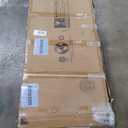 COMHOMA Shed Storage Outdoor Metal Windowed Lockable Solar Motion Light Adjustable Weatherproof Ventilated Backyard Garden Utility Workshop(Grey,5'*3') (Gray)