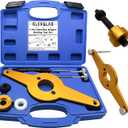 Vibration Damper Holding Tool Replaces T10531, Crankshaft Pulley Shock Absorber Removal Kit Compatible with Audi Skoda Seat VW 1.8 2.0 4V TFSi EA888 Engines