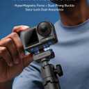 TELESIN Magnetic Quick Release Adapter Mount for DJI Osmo Action 5 Pro/4/3 & OSMO 360, 2-in-1 Foldable Base with 1/4" Screw Hole, DJI OSMO 360 Osmo Action 5 Pro Accessories