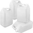 2.5 Gallon Water Jug, F-Style Plastic Jug, Water Storage Containers, Hdpe Containers with Leakproof Cap (4 Pack)
