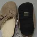 Women's Fuzzy Suede Clogs Leather Mules Fur Lined Soft Non Slip Potato Shoes with Arch Support 39