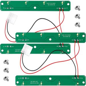 3 x VIHOSE 2 Pack Refrigerator LED Light Replace W11043011 W11527432 W11387579 W11042554 W10866538 Fridge LED Light Board for Replacement