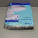 Hibbent Premium Elongated Toilet Seat with Cover Quiet Close, One-Click to Quick Release, Easy Installation Non-Slip Seat Bumpers, Slow Close Toilet Seat and Cover, Easy Cleaning-White Color