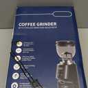 SHARDOR Professional 64mm Burr Coffee Grinder with 100 Grind Settings and All-Metal Chamber, Coffee Bean Grinder with Adjustable Electronic Timer and LED Display, Anti-Static,Black