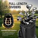Partage 14 Way Golf Stand Bag, Lightweight Golf Bag, Full-Length Dividers