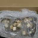 BBTO 100 Pcs Car Air Fresheners Diffuser with Wooden Cap Empty Aromatherapy Diffuser Clear Car Fragrance Holder Pendant Hanging Perfume Fresheners Bottles for Car Decor (Clear,Cube)