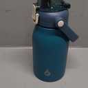 BJPKPK Half Gallon Insulated Water Bottles, 64oz Water Jug with Metal Handle & BPA Free Spout Lid, Dishwasher Safe Thermo, Large Stainless Steel Gym Sport Jugs, Navy Blue