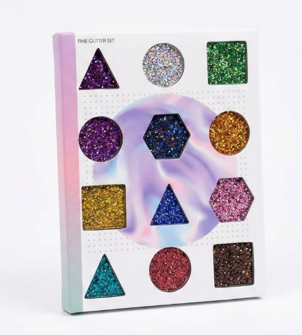 Holographic Glitter for Craft, Set of 12 Colors Fine Glitter, Laser Extra Fine for Resin Arts, Assorted for Body,0.3mm for Nail Art