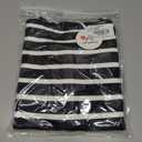 ANRABESS Women Striped Cardigan Sweaters Button Down Cropped Knit Lady Jackets Coat 2025 Fall Outfits Trendy Clothes (Large, Black White Stripe)