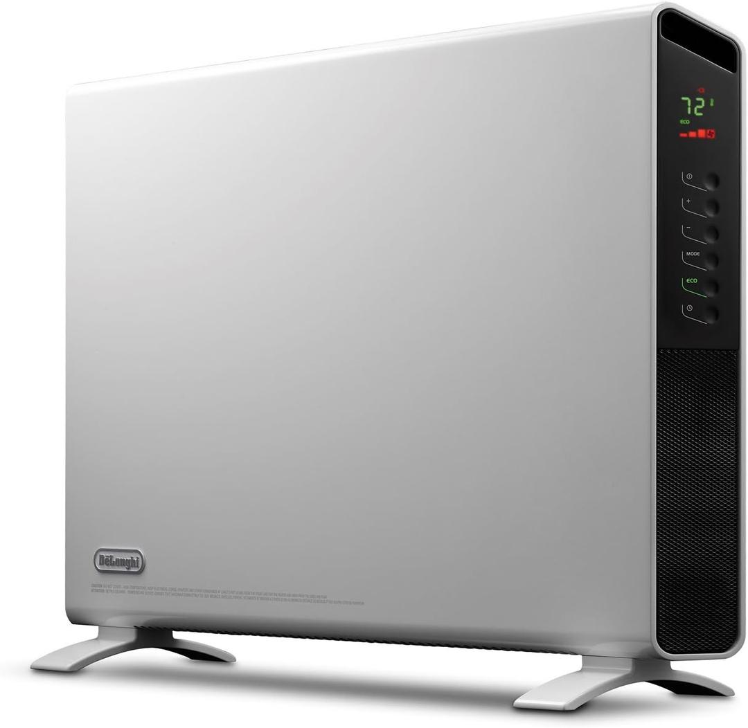 DeLonghi Convection Panel Heater 1500W
Full Room Quiet Portable Electric Heater – Freestanding or Wall Mounted, Energy Saving, Quick Heat Distribution, Timer, White (HCX9115E)