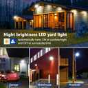 Karjoefar LED Barn Light, Dusk to Dawn Outdoor Lighting with 100W 10000LM 5000K Daylight, IP65 Waterproof Outdoor Security Flood Lights for Garage Yard Street Warehouse Use