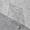 5D Spring Flower Nail Sticker Relief Back Glue Daisy Lavender Nail Art Stickers Self Adhesive Lily Tulip Orchid Designs Nail Decals Spring Nail Art Decorations for Womens Manicure DIY