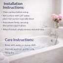 Bathtub Mat Non Slip, Bath Mat for Tub Non Slip, Tub Mat Extra Large 36 x 17 in, Bathtub Mat with Suction Cups & Drain Holes, Soft Foam, Machine Washable, Black