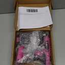 100W Cordless Hot Glue Gun and Sticks Set with Battery and Charger, Full Size Glue Gun Cordless & Rechargeable 12pcs 0.43'' Glue Sticks, Wireless Battery Powered Hot Glue Gun for Crafts & DIY (Pink)