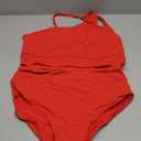 Two Piece High Waisted Swimsuits for Women - One Shoulder Bikini Tummy Control Bathing Suit 2025 Full Coverage Swimwear, L