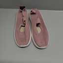 Women's Mesh Breathable Slip on Casual Mary Jane Walking Shoes, Summer Comfortable Orthopedic Sneakers, Flat Lightweight Non-Slip Tennis Shoes (39, Pink)
