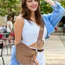 FEIBOON Spacious Nylon Crossbody Bag Bum Bag Handbags Wallets Purses Trendy Shoulder Bag for Women