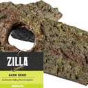 Zilla Pet Reptile Bark Bends Terrarium Decor, Medium,Brown (Medium, 4"L x 8"W x 3.5"H)