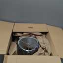 Aspen Creative 33054, Hardback Empire Transitional Spider Lamp Shade, Mushroom Pleated Black, 7" Top x 13" Bottom x 10" Slant