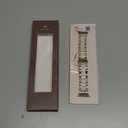 Wearlizer Compatible with Apple Watch Band 38/40/41/42mm Fashion Wristband Women, Stainless Steel + Resin Metal Replacement for iWatch Series 11 10 9 8 7 6 5 4 3 SE/Ultra 3 2 1-RoseGold+Starlight