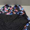 Aqua Eve Plus Size Tankini with Shorts Two Piece Swimsuits Tummy Control Bathing Suits for Women Colorful Floral 22W