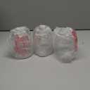 Aspen Creative 23114-3 Contemporary Clear Ceiling Fan Replacement Glass Shade, 2-5/8" Fitter, 3-5/8" Diameter x 5-1/8" Height, 3 Pack, Clear