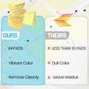 (24 Pack) Sticky Notes 3x3 in Yellow, Clean Removal, Recyclable, Self-Stick Pads, Easy to Post for Home, Office, Notebook