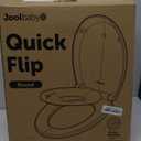Quick Flip Toilet Seat with Built-in Potty & Splash Guard for Toddler Training, Slow Close - Jool Baby (Round)