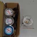 3 in 1 Car Oil Volt Water Gauge Kit - Universal Chrome 3-Gauge - Illuminated - Oil Pressure, Voltage, Water Temperature (Three in One)