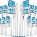 16 Pcs Double Heads Replacement Toothbrush Heads Compatible with Oral B Braun,Electric Toothbrush Heads Refill for Pro 500/1000/1500/3000/7000/8000/9600