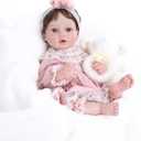 20inch Large Realistic Reborn Baby Doll Hand-Rooted Hair Lifelike Baby Dolls with Accessories for 3+ Year Old Girls Gifts, Pretend Play, Collection