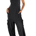 ANRABESS Women Overalls Jumpsuits Loose Casual Dressy Sleeveless Baggy Harem Pants Romper Jumpers 2024 Trendy Summer Outfits, L