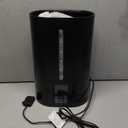 6L Humidifiers for Bedroom Large Room Home, Cool and Warm Humidifier for Plants Mist Top Fill Desk Humidifier Essential Oil Diffuser, Quiet Humidifiers with Adjustable Mist,360Nozzle-Black