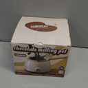 Chocolate Melting Pot Candy Melts Melter with 2 Insert Pots and Spatula, 4 Cups Capacity Warmer Machine, Ideal Dipping Tool Kitchen Supplies for Making Cake Pop Covered Strawberries Fondue (Cream White)