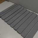 Foldable Stone Bath Mat, Quick Dry Stone Drying Mats for Bathroom, Super Absorbent Bath Mat, Non Slip, Large Diatomaceous Earth Dish Drying Mats for Kitchen Counter 23.5 x 15.4in, Dark Gray