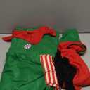 Geyoga Kids Christmas Elf Costume Outfits Include Hat Shoes and Other Accessories for Toddler Xmas Cosplay (Medium, Green)