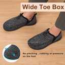 LeIsfIt Men's Slippers Wide Memory Foam House Shoes Moccasin Slip-On Cozy Loafer Slippers for Indoor & Outdoor