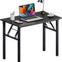 Need Computer Desk Folding Table Writing Desk/Compact Desk/Foldable Desk with BIFMA Certification, No Install Needed, Black AC5CB-100-60 (39inch)