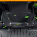 Rear Center Console Organizer for Tesla Model Y, TPE Backseat Storage Box with Anti-Slip Lid Cover Rear Middle Bin 2nd Row Seat Organizer for Model Y 2024 2023-2020 Accessories