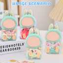 2 x 1 pc Sitting Acrylic Display Case for 15 cm Dolls- Hard Protective Portable Storage Box with Clear Cover Accessories for Sitting Figure