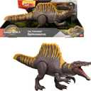 Mattel Jurassic World Rebirth Dinosaur Toy, Tail Thrasher Spinosaurus Action Figure with 2 Attack Moves, Movie-Accurate & Posable, Digital Play (Multicolor)