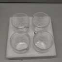 Dandat Cocktail Mixing Glass Crystal Stirring Glass Thick Bottom Seamless Cocktail Pitcher for Home Bartender Bar Whiskey Martini Drink Shaker Accessories (17 oz,Classic,4 Pcs)