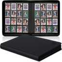 16 Pocket Card Binder, HYMENEX 1000+ Premium Zip Trading Card Binder Side-Loading Slots Card Album Holder for Sports Game Trading Card Protective Organize