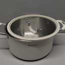 Stackbear Stockpot 6 Quart, Tri-Ply 18/10 Stainless Steel Stock Pot with Lid, Induction Ready Cooking Pot for All Cooktops, Dishwasher Safe Soup Pot for Kitchen, Home, Gift for Cooker Mom and Dad