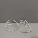 Hicarer 2 Pcs One Gallon Jug Storage Rack Wall Mounted Heavy Duty Steel Wall Rack for 1 Gallon Bottle Round Water Jug Holder with Hardware Hand Sanitizer 6-3/4" W x 5" H x 6-1/2" D (White)